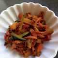 TYSK's cooksnap of when they made かぼちゃとにんじんのキンピラ。.