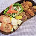 ハッピーまるしぇ's cooksnap of when they made お弁当に❤ハムとチーズのミルフィーユ風.