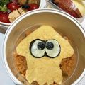 sanychang's cooksnap of when they made スプラトゥーン・イカのキャラ弁♪.