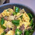 クック262MAK☆'s cooksnap of when they made 豚バラピーマンと卵のオイスターソース炒め.