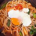 ポムポムポヨコ's cooksnap of when they made 今日のお蕎麦はキムチスープで♪.