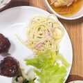 ☆あさ's cooksnap of when they made デパ地下超え！とろーりスパゲティサラダ。.