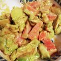 ハチ8コロ8's cooksnap of when they made カフェっぽい☆サーモンとアボカド旨ダレ丼.