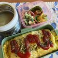 クック49L4Ho☆'s cooksnap of when they made 簡単オムライス弁当.