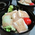 イベ長's cooksnap of when they made 胡麻ドレッシング ワカメと豆腐のサラダ.