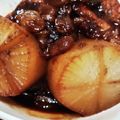 クックM96XDX☆'s cooksnap of when they made 大根と鶏肉のはちみつワイン煮・葡萄ソース.