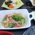 かおりかざり's cooksnap of when they made 春雨とブロッコリーのピリリと辛いサラダ.
