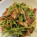 ちゃこ1978's cooksnap of when they made ベーコンと豆苗のニンニク炒め♪.