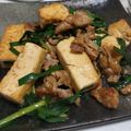 fu♪♪'s cooksnap of when they made 豚バラにらの旨辛豆腐チャンプルー.