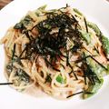 オータさん's cooksnap of when they made アマランサス豆乳でたらこクリーム風パスタ.