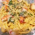 いぶたいママ's cooksnap of when they made 海老アボカドの醤油マヨクリームパスタ♪.