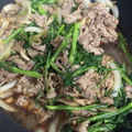クックJRB9P0☆'s cooksnap of when they made 春菊たっぷり牛肉の和風炒め.