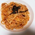 クック5M4VZK☆'s cooksnap of when they made 焼きツナとトマトソースのスパゲティ.