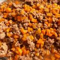 ako1129☆'s cooksnap of when they made レンジdeにんじんとひき肉のそぼろ丼弁当.