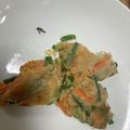 クック3QZLH4☆'s cooksnap of when they made mニラと豚ひき肉の簡単チヂミ.