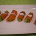 Lukieluu's cooksnap of when they made アスパラ☆スモークサーモン巻き.