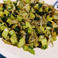 くむちん's cooksnap of when they made 大根の葉とじゃこの炒め.