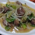 マックマチダ's cooksnap of when they made 砂肝ともやしのねぎ塩ガーリック。.