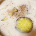 kisberry's cooksnap of when they made さつまいものごま味噌豆乳汁.