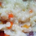 小魚せんべい's cooksnap of when they made 簡単離乳食中期〜 鶏と野菜の炊き込みご飯.