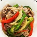 モココ★三児の母's cooksnap of when they made 豚こまとピーマンのチンジャオロースー.
