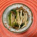 emiiem's cooksnap of when they made モロヘイヤとしめじのナムル.