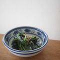 みるく茶's cooksnap of when they made ほうれん草とワカメの梅マヨ和え.