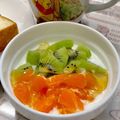 ☆あいちゃん's cooksnap of when they made フルーツにヨーグルトと蜂蜜♪.