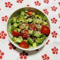 ☆★ひよこ★☆'s cooksnap of when they made オクラとミニトマトの胡麻和え.