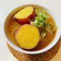 azbjbn's cooksnap of when they made ほっこり♪さつまいもと玉ねぎの味噌汁.