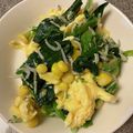 R2016's cooksnap of when they made ふんわり卵炒め♡ほうれん草としらすも＋♡.