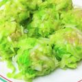 Tケｰ′sK's cooksnap of when they made キャベツで包まず簡単！レンジシュウマイ.