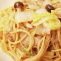 リスリス0211's cooksnap of when they made 豚バラと白菜の和風パスタ.