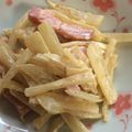 pikusuzu2's cooksnap of when they made ヤーコンとベーコンのマヨ炒め♫.