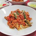 イベ長's cooksnap of when they made 豚肉とトマト缶の疲労回復パスタ♬.
