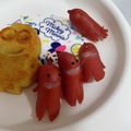 コロどろっぷ's cooksnap of when they made ほっこりソーセー人♡.