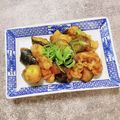 コムギ大好き's cooksnap of when they made ノンオイルで満足♪鶏となすのカレー炒め.