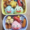 れーさママ's cooksnap of when they made 簡単！スライムおにぎり弁当！.