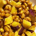 はねこ2621's cooksnap of when they made さつまいもと大豆のあめ煮/七尾市学校給食.