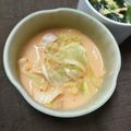 SUNMOONMOM's cooksnap of when they made レンジで2分＊韓国風ロゼスープ.