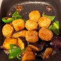 アオミドチ's cooksnap of when they made ◆茄子とピーマンと肉団子の甘辛炒め◆.
