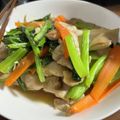 ぽんこぽこり's cooksnap of when they made 節約&簡単♡鶏胸肉とチンゲン菜の炒め物.