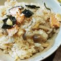 ばたみそーぱん☆'s cooksnap of when they made 炊き込みご飯＊甘塩鮭と油揚げの生姜風味.