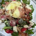 NK７３'s cooksnap of when they made クレソンのポーチドエッグ載せ.