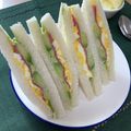 みょんとも's cooksnap of when they made アボカドとたまごとハムのサンド.