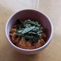ラリー＆サラ's cooksnap of when they made 毎日の納豆●海苔＆オリーブオイル.