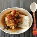のらむーちょ's cooksnap of when they made 鶏手羽元ときのこのトマト風味カレー煮込み.
