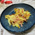 Laufen's cooksnap of when they made ✿カリカリ♫ポテトとベーコンのお焼き✿.