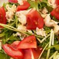 みぅスカ's cooksnap of when they made デリ風☆レンジ塩麹鶏むね肉と水菜のサラダ.