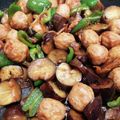 くまぴこ222's cooksnap of when they made ◆茄子とピーマンと肉団子の甘辛炒め◆.